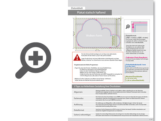 Product Bild plakat_statisch_haftend_4_0_farbig_bedruckt_in_wolke-form_konturgeschnitten